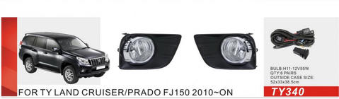 Toyota Land Cruiser Prado 150 2009–2023 Tågelygter 2010-2013 (sæt med 2, halogen) foto 1
