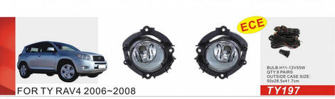 Toyota Rav 4 2006–2013 Tågelygter 2006-2008 (sæt med 2, halogen) foto 1