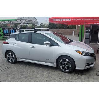 Tagbøjler til glat tag (krom, sæt) Nissan Leaf 2017– foto 2