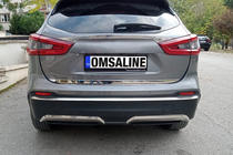Nissan Qashqai 2014–2021 Kofangerkantliste i rustfrit stål foto 5