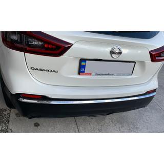 Kofangerkantliste i rustfrit stål Nissan Qashqai 2014–2021 foto 2