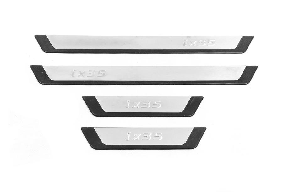 Hyundai IX-35 2010–2015 Omsa Flexill dørtrinslister (4 stk., rustfrit stål) Image