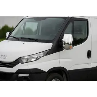 Krom spejlkapper (2 stk., plast)