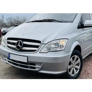 Grillkant-lister i rustfrit stål 2010-2015 Mercedes Vito W639 2004–2014 foto 3