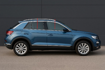 Volkswagen T-Roc 2017–2025 Vindueslister (4 stk., rustfrit stål) foto 1