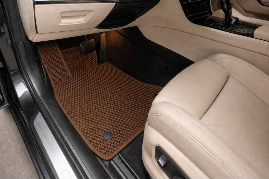 BMW 7-serie F01/F02 2008–2015 EVA bilmåtter (til F02, brun) Image