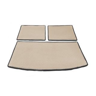 Bagagerumsmåtte i 3 dele (EVA, beige) (7 sæder) Audi Q7 2005–2015 foto 1