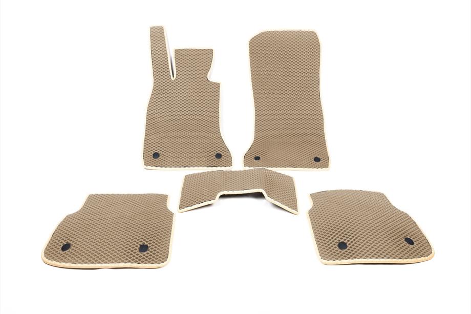 BMW 7-serie F01/F02 2008–2015 EVA gulvmåtter (til F02, beige) Image