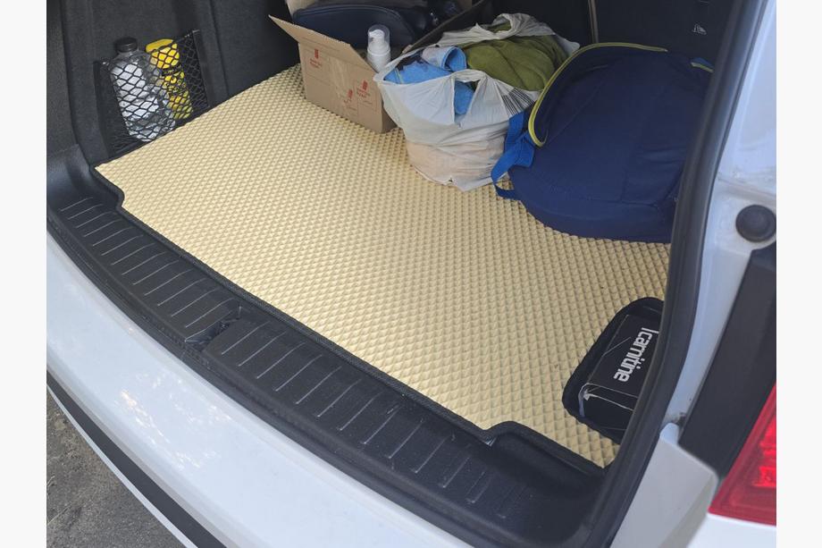BMW X3 F25 2011–2018 Bagagerumsmåtte (EVA, beige) Image