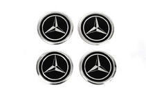 Mercedes-Benz Klistermærker til navkapsler V1 60 mm (4 stk.) foto 1