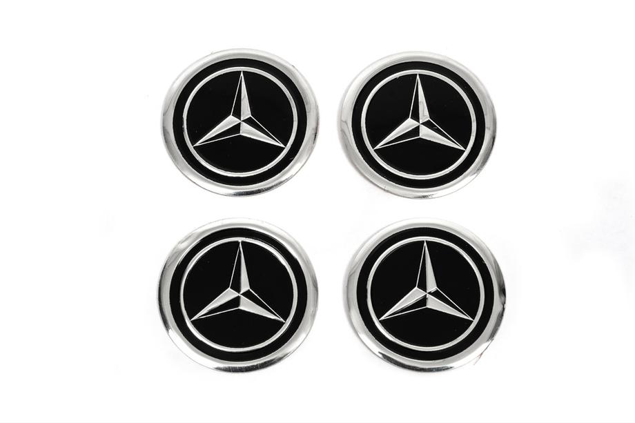 Mercedes-Benz Klistermærker til navkapsler V1 60 mm (4 stk.) Image