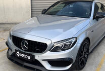 Mercedes C-klasse W205 2014–2021 Panamericana GT Black frontgrill (til Avantgarde/AMG-Line/C43 AMG) foto 3