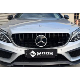 Panamericana GT Black frontgrill (til Avantgarde/AMG-Line/C43 AMG) Mercedes C-klasse W205 2014–2021 foto 1