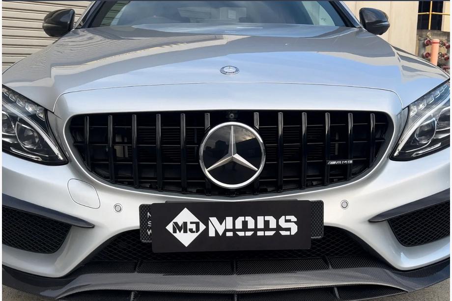 Mercedes C-klasse W205 2014–2021 Panamericana GT Black frontgrill (til Avantgarde/AMG-Line/C43 AMG) Image