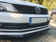 Volkswagen Jetta 2011–2018 Lip frontlæbe til for kofanger (2010-2018, blank sort) foto 7