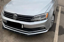 Volkswagen Jetta 2011–2018 Lip frontlæbe til for kofanger (2010-2018, blank sort) foto 1