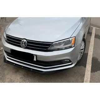 Lip frontlæbe til for kofanger (2010-2018, blank sort)