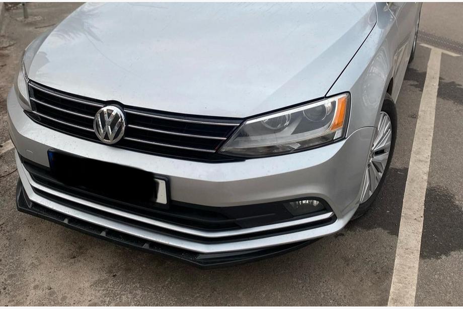 Volkswagen Jetta 2011–2018 Lip frontlæbe til for kofanger (2010-2018, blank sort) Image
