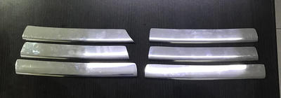 Volkswagen Bora 1998–2004 NEDSAT! Kromlister til grill (6 stk., rustfrit stål) foto 2