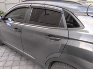 Hyundai Kona 2017–2023 Vindafvisere med kromliste (4 stk., Niken) foto 7