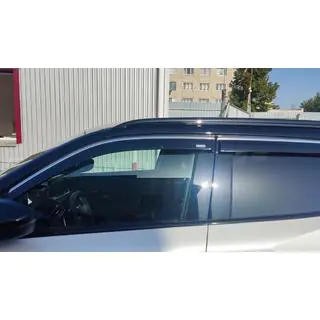 Vindafvisere med kromliste (4 stk., Niken)