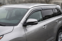 Toyota Highlander 2013–2019 Vindafvisere med kromliste (4 stk., Niken) foto 1