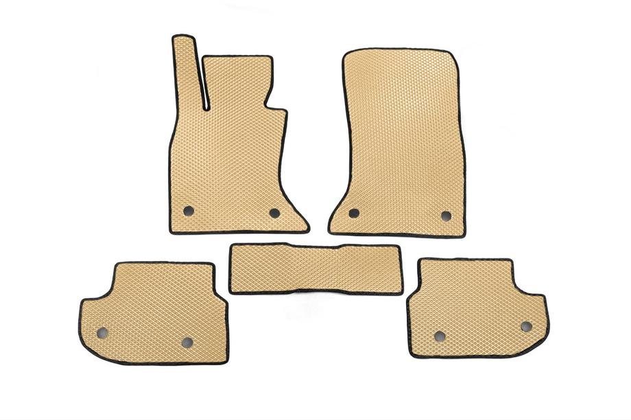 BMW 5-serie F10/F11 2010–2016 Bilmåtter 2013-2016 (EVA, beige) Image