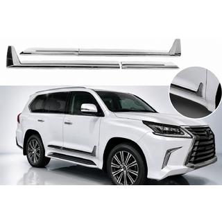 F-Sport dørlister hvid+krom (sæt 4 stk., ABS)