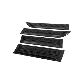 EuroCap dørpanel-lister (4 stk., ABS) Toyota Hilux 2015– foto 1