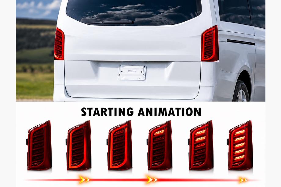 Mercedes Vito/V-klasse W447 2014– Dragon baglygter (til Vito, 2 stk) Image