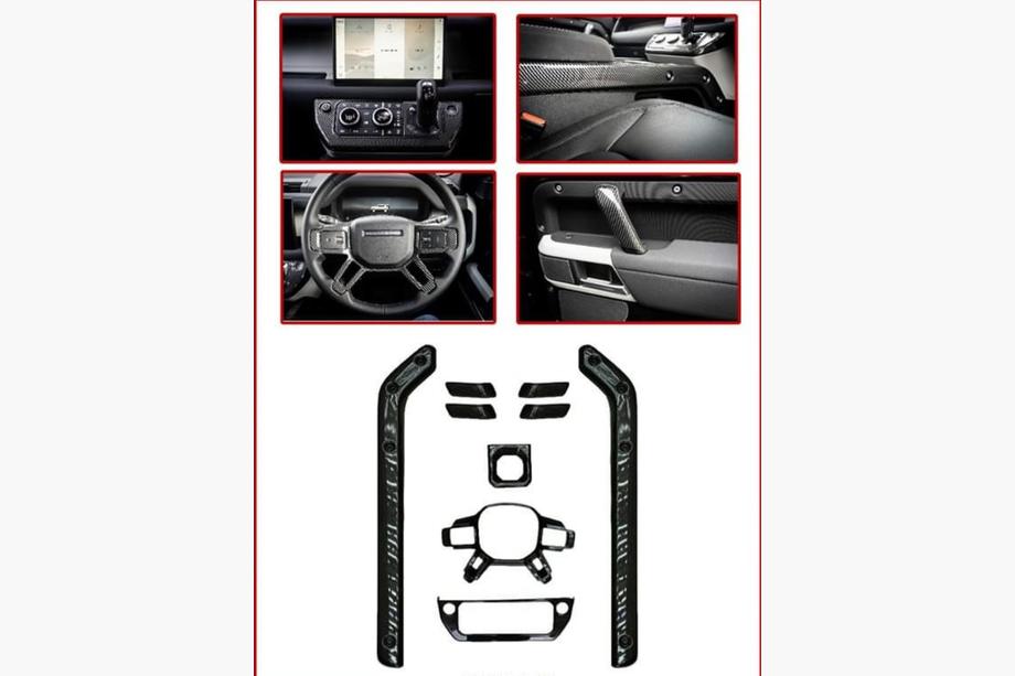 Land Rover Defender 2019– Kulfiberlister til instrumentbord Image