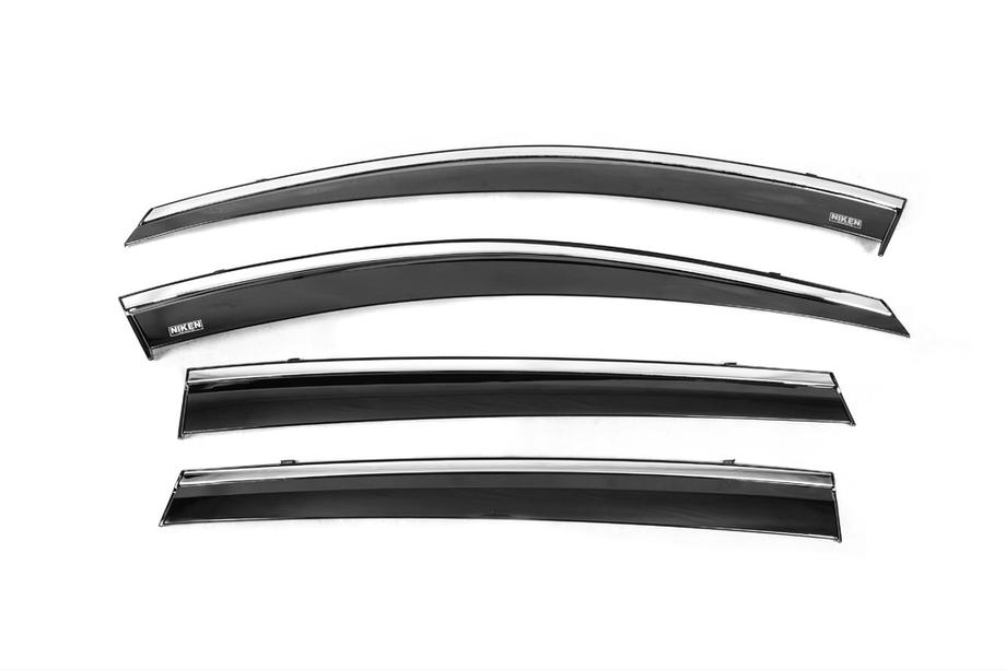 Toyota Rav 4 2013–2018 Vindafvisere med kromliste (4 stk., Niken) Image