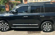 Lexus LX570/450d 2008–2022 Vindafvisere med kromliste (4 stk., Niken) foto 2