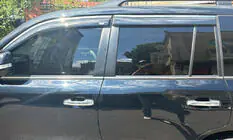 Lexus LX570/450d 2008–2022 Vindafvisere med kromliste (4 stk., Niken) foto 1