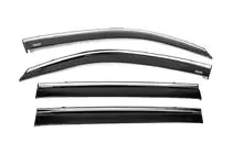 Lexus LX570/450d 2008–2022 Vindafvisere med kromliste (4 stk., Niken) foto 4