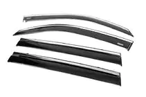 Lexus LX570/450d 2008–2022 Vindafvisere med kromliste (4 stk., Niken) foto 5