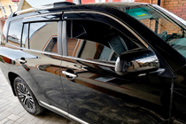 Toyota Highlander 2008–2013 Vindafvisere med kromliste (4 stk., Niken) foto 4