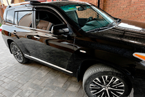 Toyota Highlander 2008–2013 Vindafvisere med kromliste (4 stk., Niken) foto 2