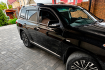 Toyota Highlander 2008–2013 Vindafvisere med kromliste (4 stk., Niken) foto 6