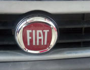 Fiat Emblem (rød V2, selvklæbende) 120 mm foto 3