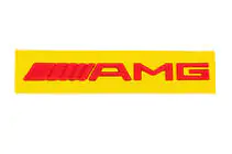 Mercedes-Benz AMG emblem (20 cm, ABS, rød) foto 2