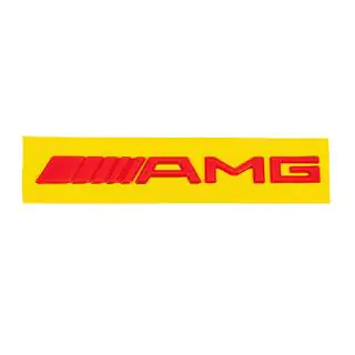 AMG emblem (20 cm, ABS, rød) foto 2