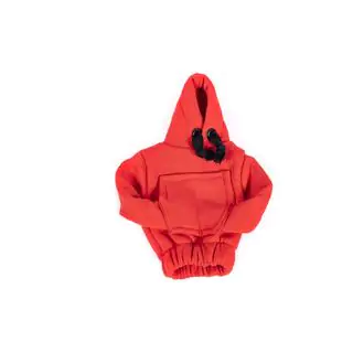 Hoodie-overtræk til gearknop (rød, sort snor) foto 4