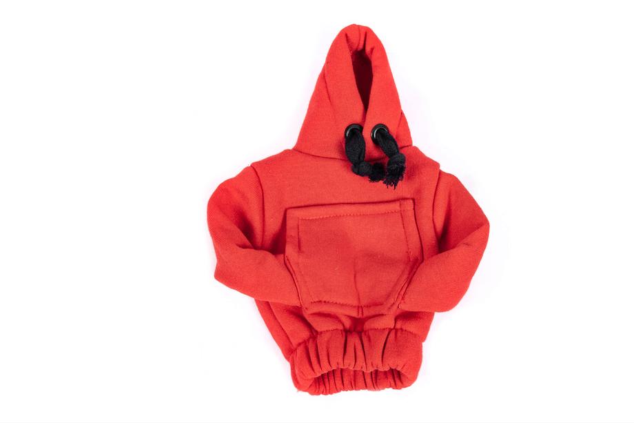Hoodie-overtræk til gearknop (rød, sort snor) Foto 4