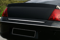 Peugeot 407 2004–2011 Bagklapskantliste (rustfrit stål) Carmos - Tyrkisk stål foto 1