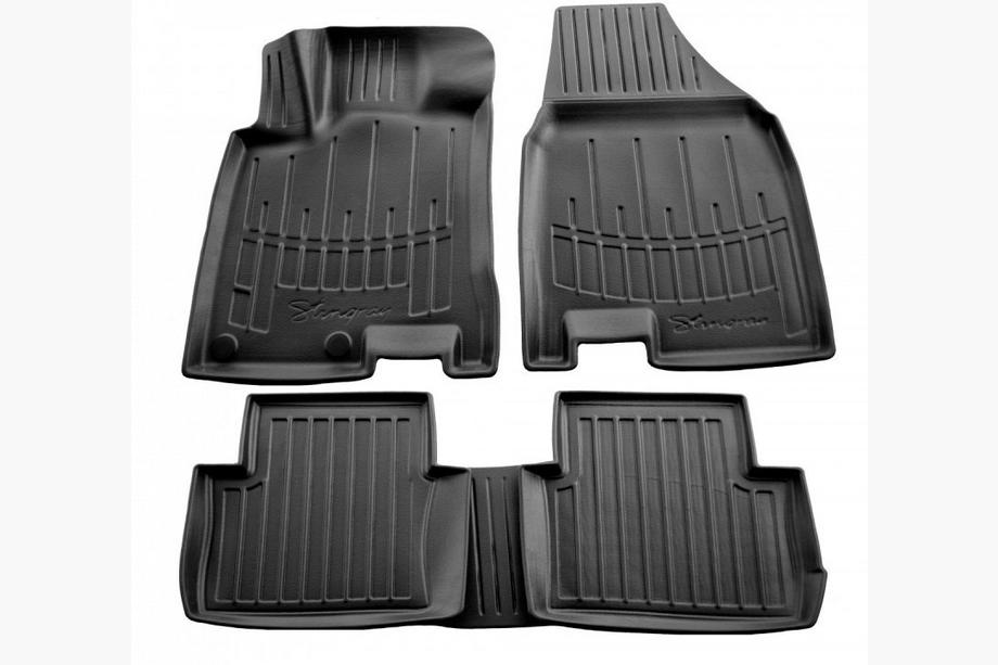 Nissan Qashqai 2007–2010 Stingray 3D gulvmåtter (til +2, sæt 5 stk., polyuretan) Image