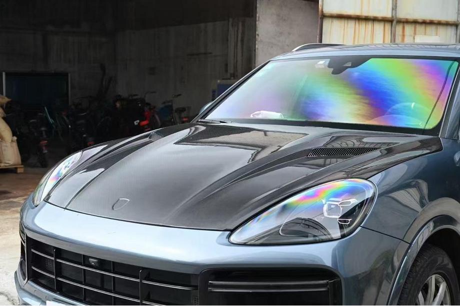 Porsche Cayenne 2018– Motorhjelm (carbon) Foto 3
