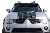 Mitsubishi L200 2006–2015 Motorhjelmsliste V2 (ABS) foto 2