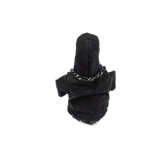 Gearstangsmanchet i hoodie-stil (sort, rød snor) foto 4