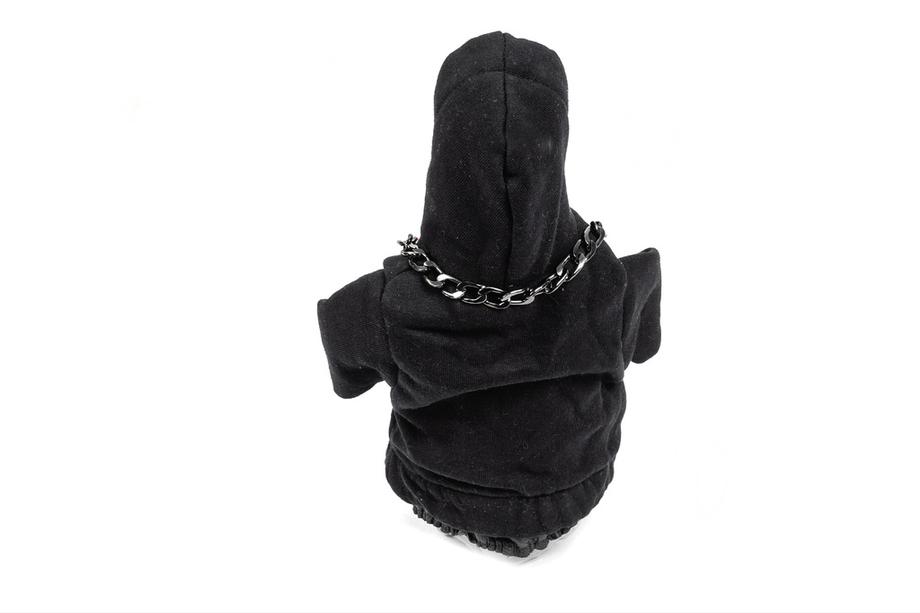 Gearstangsmanchet i hoodie-stil (sort, rød snor) Foto 4